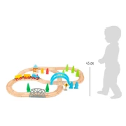 Thumbnail 6 of Small Foot Влакче с релси, дървено 45 х 60 х 9.5 cm, 40 части