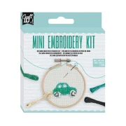Thumbnail 1 of Craft ID Комплект за бродиране Кола, мини, 12.5 х 10 cm