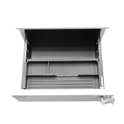 Thumbnail 5 of Контейнер RFG, метален, с три чекмеджета и ключ, 300 х 600 х 560 mm, бял