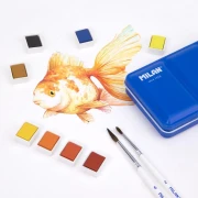 Thumbnail 4 of Milan Акварелни бои, 12 цвята, в метална кутия