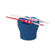 Thumbnail 3 of Faber-Castell Чаша за рисуване Clic&Go, сгъваема, синя