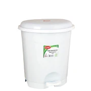 Thumbnail 1 of Кош за отпадъци Planet, с педал, пластмасов, 12 L, бял, 290 x 270 x 325 cm