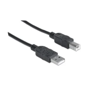Thumbnail 6 of Кабел Manhattan, USB 2.0 A Male/USB 2.0 B Male, Hi-Speed, 5 m, USB Type-A, USB Type-B, черен