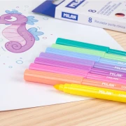 Thumbnail 3 of Milan Флумастери, 8 пастелни цвята