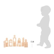 Thumbnail 4 of Small Foot Конструктор, дървен, в текстилна торбичка, 50 части