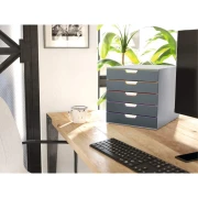 Thumbnail 7 of Durable Бокс за документи Varicolor, с 5 чекмеджета ,сив