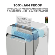 Thumbnail 8 of Шредер за унищожаване на документи Fellowes LX211, Micro-Cut, 23 L, бял, P-5, за 1-3 потребителя