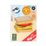 Thumbnail 4 of Small Foot Сандвич, дървен, 7 части, 7.5 х 7.5 х 5.5 cm