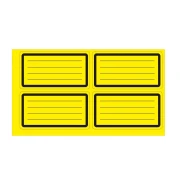 Thumbnail 1 of Top Office Самозалепващи се етикети, ученически, жълти, 40 броя