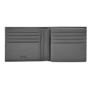 Thumbnail 4 of Hugo Boss Портфейл за карти Saffiano Double B, с капак, сив