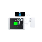 Thumbnail 3 of Cool Мобилна батерия Kaprin, с 3 USB порта, 10 000 mAh, бяло и синьо