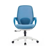 Thumbnail 5 of Офис стол RFG Egg W, дамаска и меш, полиамидна основа, до 130 kg, светлосин