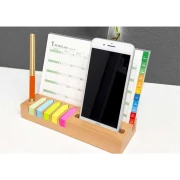 Thumbnail 2 of Office 1 Поставка Green, с календар и листчета, бамбукова, 21 х 7 cm