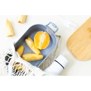 Thumbnail 4 of Office 1 Кутия за храна Wheat Fiber, с бамбуков капак, 1 L, синя