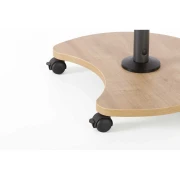 Thumbnail 8 of Rocada Флипчарт - маса Natural, магнитен, на колела, 105 x 67 cm