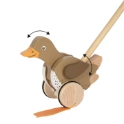 Thumbnail 2 of Small Foot Играчка пате за бутане, дървена, с движеща се глава