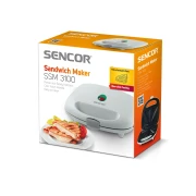 Thumbnail 2 of Сандвич грил преса Sencor SSM 3100, бяла, 220V, 700 W