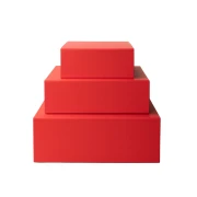 Thumbnail 4 of Office 1 Кутия Natural, с магнитно затваряне, сгъваема, 20 х 18 х 8 cm, червена