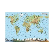 Thumbnail 2 of DataMap Стенна карта на растения и животни в България и света, двустранна, 100 x 70 cm