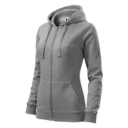 Thumbnail 3 of Malfini Дамски суитшърт Zipper 411, размер XL, сив