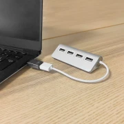 Thumbnail 9 of USB Хъб TNB, 4 порта, USB Type-A, с адаптер USB Type-C, бял