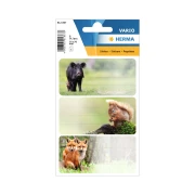 Thumbnail 2 of Herma Самозалепващи се етикети Горски животни, ученически, 9 броя