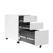 Thumbnail 3 of Контейнер RFG, метален, с три чекмеджета и ключ, 300 х 600 х 560 mm, бял