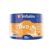 Thumbnail 2 of DVD-R Verbatim, 4.7 GB, 16x, AZO покритие, 50 броя, фолирани