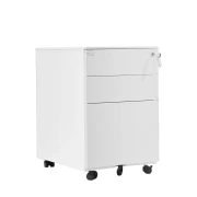 Thumbnail 6 of Контейнер RFG, метален, с три чекмеджета и ключ, 390 х 520 х 600 mm, бял