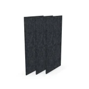 Thumbnail 3 of Акустично пано Narbutas Pet, правоъгълник, 200 х 400 х 9 mm, PET филц, 3 броя, тъмносиво
