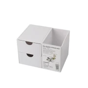 Thumbnail 2 of Sworld Органайзер за бюро, с 2 чекмеджета, бял