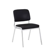 Thumbnail 1 of Посетителски стол RFG Slow M, екокожа, метална основа, до 120 kg, черен