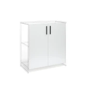 Thumbnail 3 of Врата RFG RV3 Monaco S4, 380 х 18 х 760 mm, ПДЧ 18 mm, 2 броя в комплект, бяла