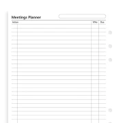 Thumbnail 3 of Filofax Планер за срещи, A5, бял