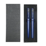 Thumbnail 1 of Office 1 Комплект химикалка и ролер Caligo, метални, сини