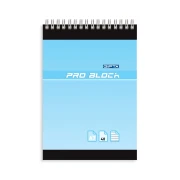 Thumbnail 8 of Gipta Тефтер Pro-Block, А7, бяла хартия, широки редове, картонена корица, със спирала, 40 листа