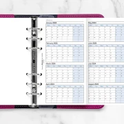 Thumbnail 2 of Filofax Пълнител за органайзер, А5, за 2024-2027 година, 4 години на страница в разгъвка