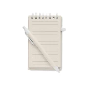 Thumbnail 3 of More Than Gifts Комплект тефтер и химикалка Mito, A6, от рециклиран картон, бели