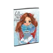 Thumbnail 15 of Тетрадка, A5, бели листове, офсетова хартия, 40 листа, дизайни за момиче