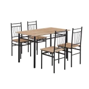 Thumbnail 2 of Комплект маса с 4 стола RFG Style, ПДЧ, дъб сонома, черен метал