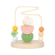 Thumbnail 3 of Small Foot Играчка Tiny Friends, с лабиринт и мъниста, дървена