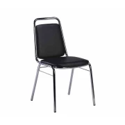 Thumbnail 1 of Посетителски стол RFG Party M, екокожа, метална основа, до 120 kg, черен