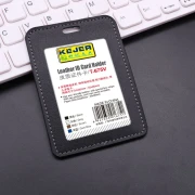 Thumbnail 2 of KEJEA Бадж, вертикален, еднолицев, с отделение за карта, 55 х 85 mm, черен