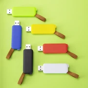 Thumbnail 2 of Office 1 USB флаш памет Slide, USB 2.0, 16 GB, без лого, бяла