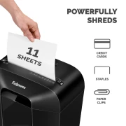 Thumbnail 5 of Шредер за унищожаване на документи Fellowes Powershred LX70, Cross-Cut, черен, 11.5 L, P-4