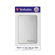 Thumbnail 3 of Външен HDD твърд диск Verbatim Store 'n' Go Alu, 1 TB, сребрист