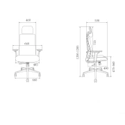 Thumbnail 33 of Ергономичен стол RFG Artur HB, дамаска и меш, до 150 kg, черна седалка, черна облегалка
