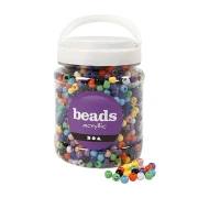 Thumbnail 2 of Creativ Company Мъниста, пластмасови, цветни, 415 g