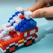 Thumbnail 7 of Deli Конструктор-кола Genius, 400 части, червена