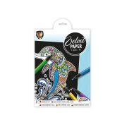 Thumbnail 1 of Moxy Комплект за оцветяване върху велурена хартия - Делфин